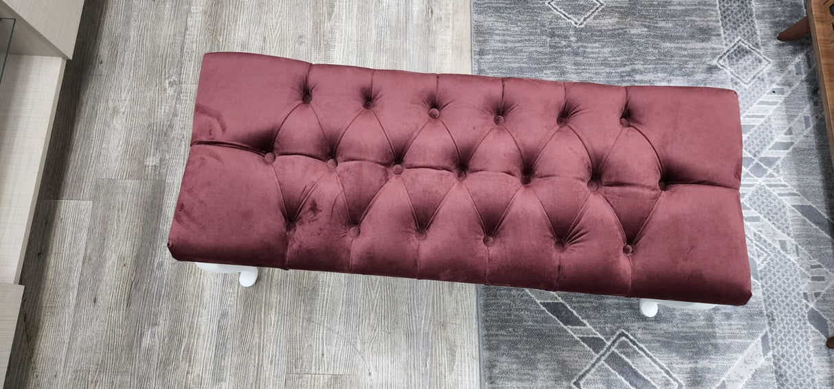 Bench With Wood Legs by Furnia at Eve Furniture