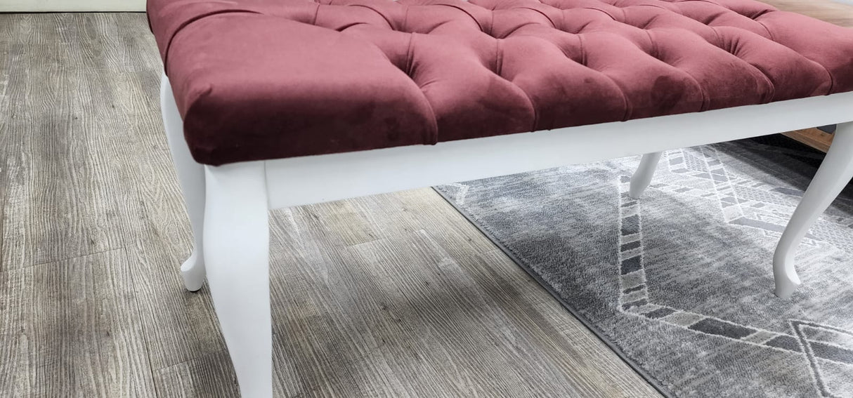 Bench With Wood Legs by Furnia at Eve Furniture