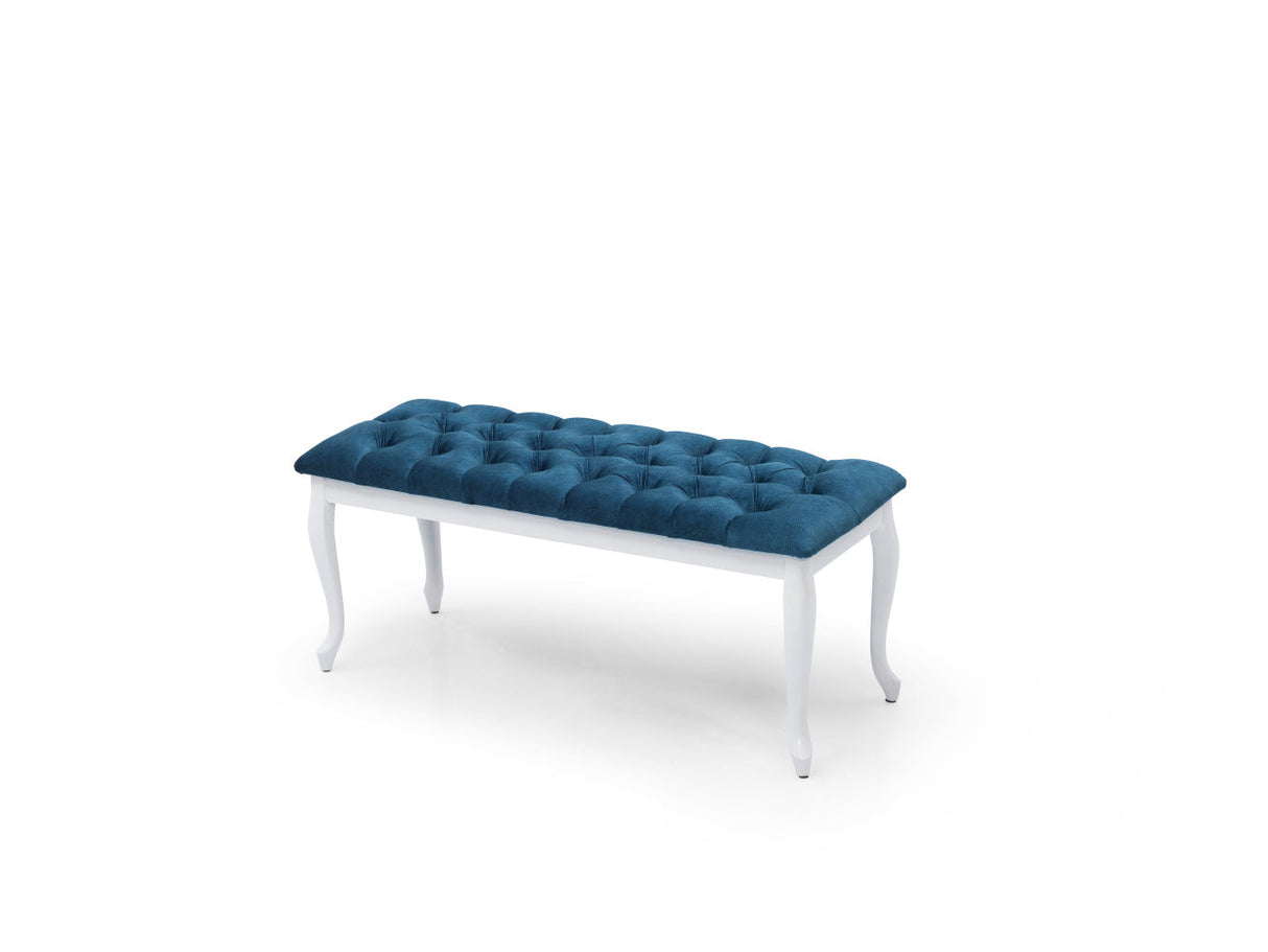 Bench With Wood Legs by Furnia at Eve Furniture