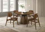 Benford Dark Brown Dining Side Chair Wood Seat (Set of 2) by Coaster at Eve Furniture