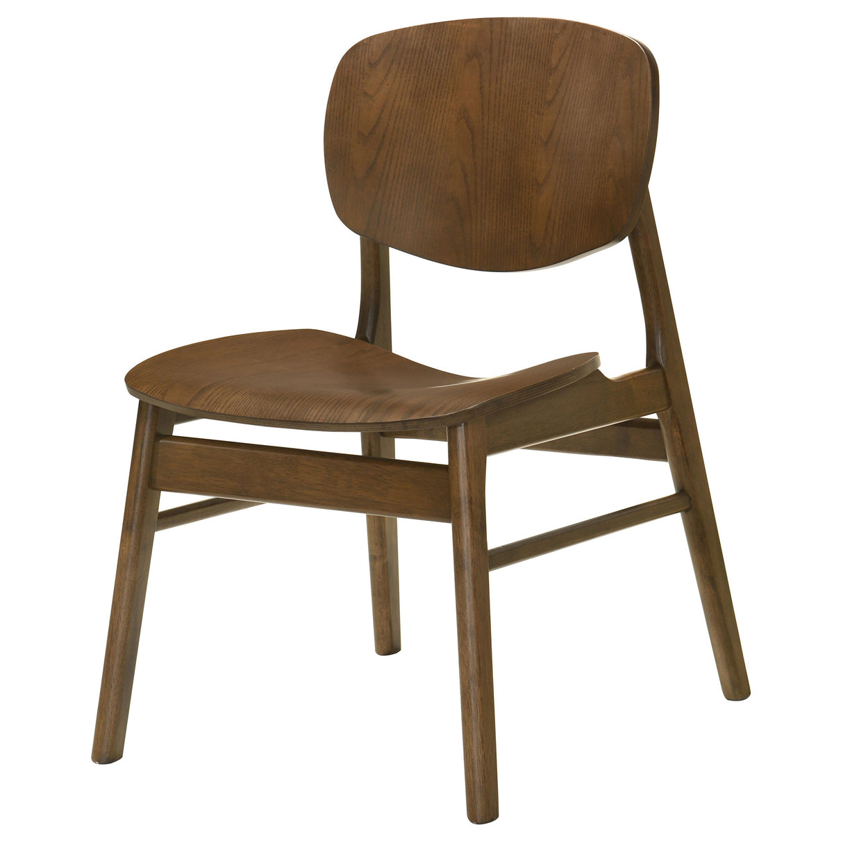 Benford Dark Brown Dining Side Chair Wood Seat (Set of 2) by Coaster at Eve Furniture