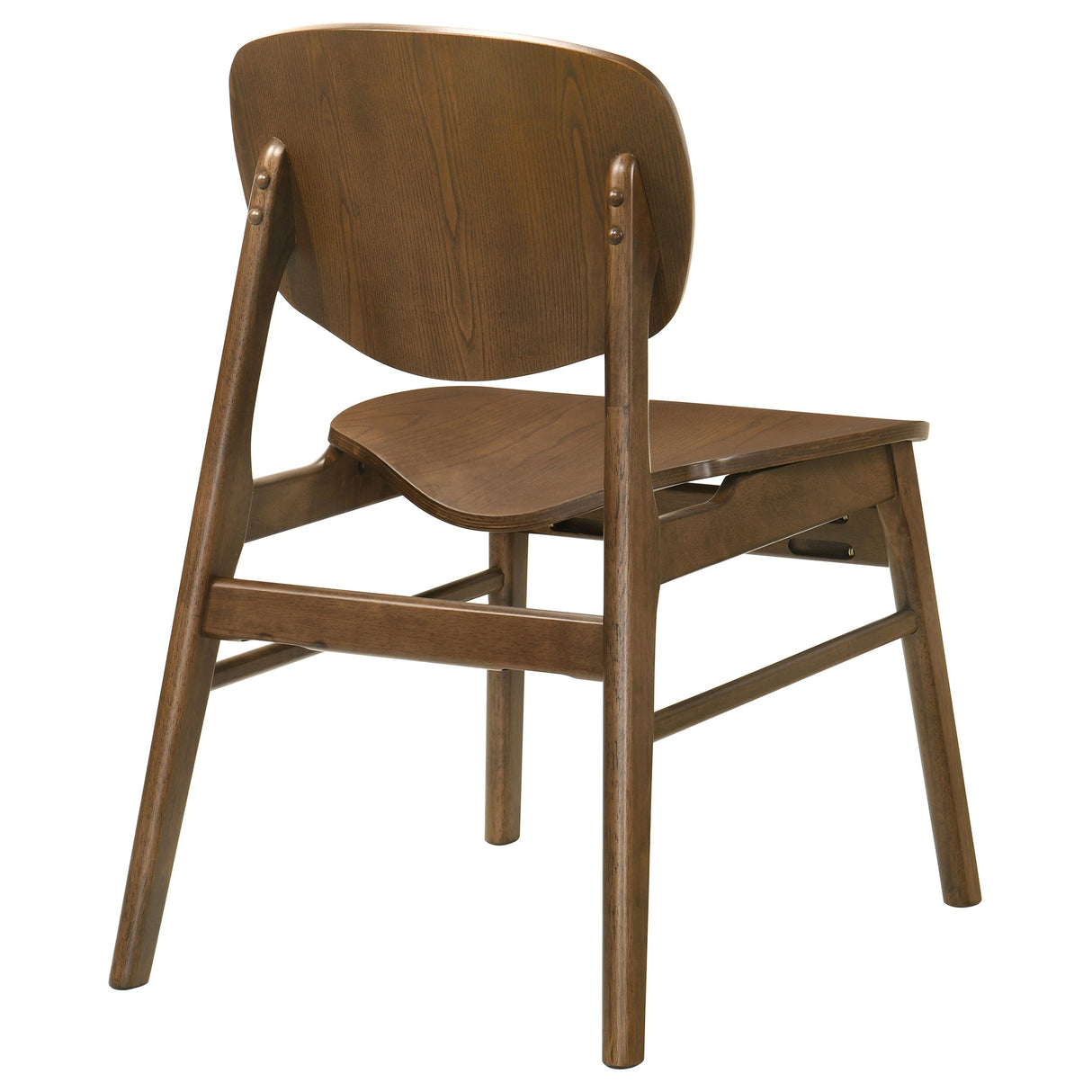 Benford Dark Brown Dining Side Chair Wood Seat (Set of 2) by Coaster at Eve Furniture