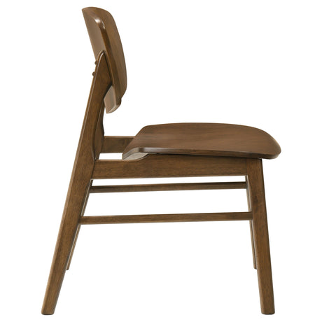 Benford Dark Brown Dining Side Chair Wood Seat (Set of 2) by Coaster at Eve Furniture