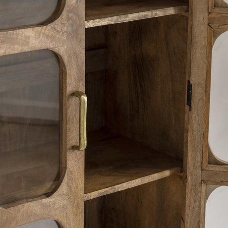 Bengal Manor Brown/Gold Cabinet by Crestview at Eve Furniture