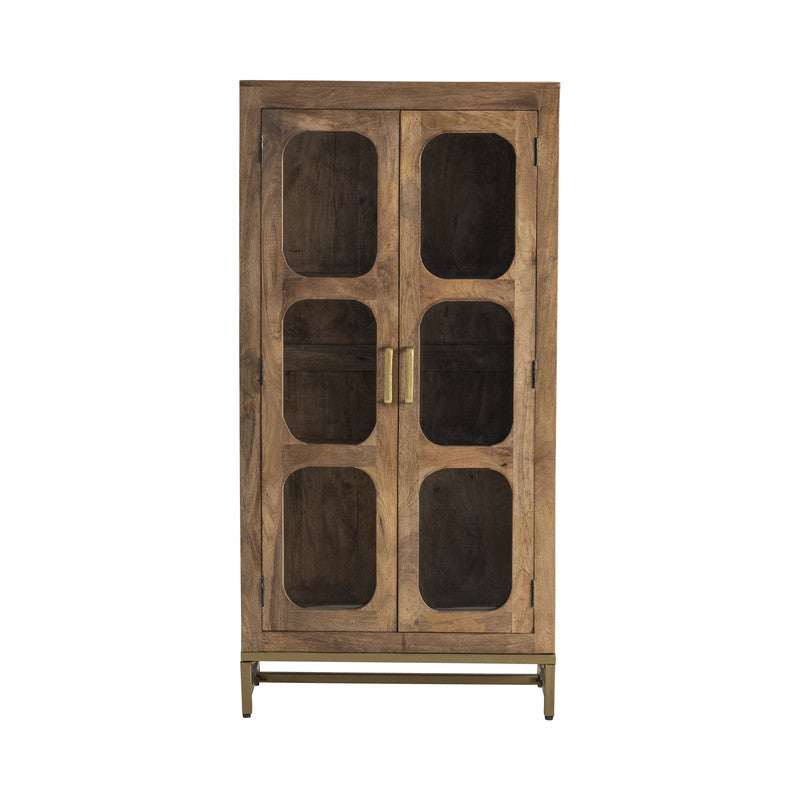 Bengal Manor Brown/Gold Cabinet by Crestview at Eve Furniture