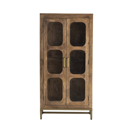 Bengal Manor Brown/Gold Cabinet by Crestview at Eve Furniture