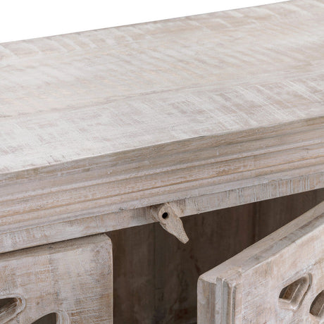 Bengal Manor White Cathedral Sideboard by Crestview at Eve Furniture