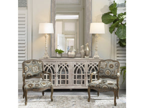 Bengal Manor White Cathedral Sideboard by Crestview at Eve Furniture