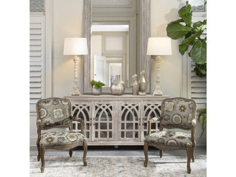 Bengal Manor White Cathedral Sideboard by Crestview at Eve Furniture