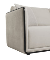 Benilde Taupe Loveseat by Furniture of America at Eve Furniture