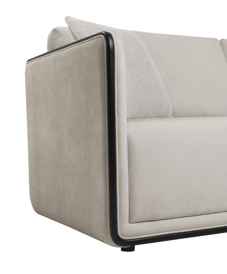 Benilde Taupe Loveseat by Furniture of America at Eve Furniture