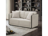 Benilde Taupe Loveseat by Furniture of America at Eve Furniture