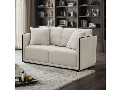 Benilde Taupe Loveseat by Furniture of America at Eve Furniture