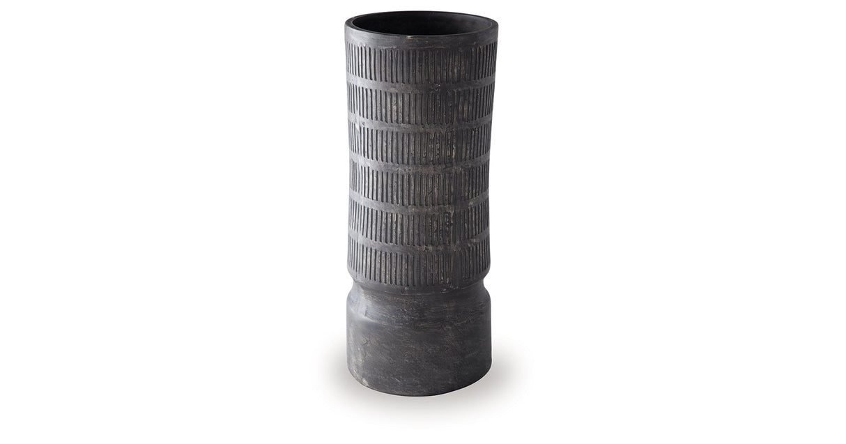 Beninworth Antique Black Vase by Ashley at Eve Furniture