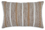 Benish Tan/Brown/White Pillow by Ashley at Eve Furniture
