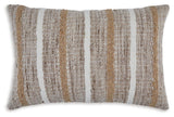 Benish Tan/Brown/White Pillow (Set of 4) by Ashley at Eve Furniture