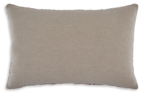 Benish Tan/Brown/White Pillow (Set of 4) by Ashley at Eve Furniture