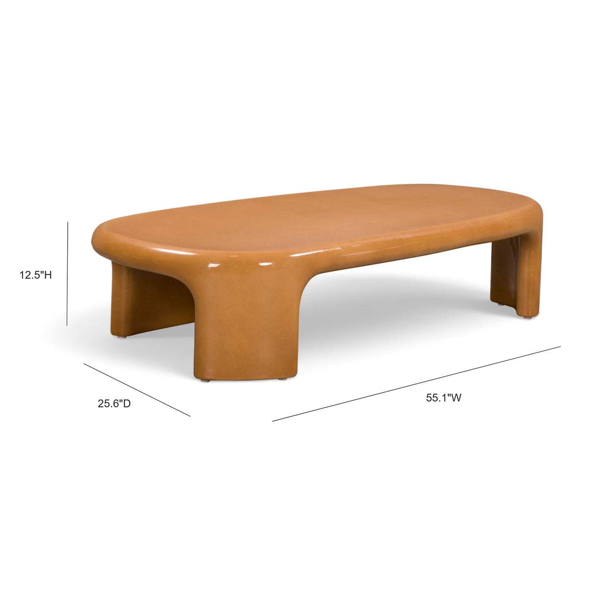 Benito 55" Concrete Indoor/Outdoor Coffee Table by TOV Furniture at Eve Furniture