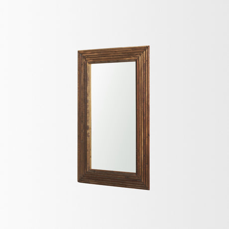 Bennet Small Rectangle Reclaimed Wooden Mirror by Mercana at Eve Furniture