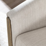 Bennett Beige/Brown Swivel Accent Chair by Crestview at Eve Furniture