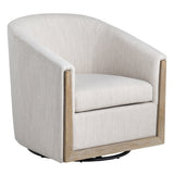 Bennett Beige/Brown Swivel Accent Chair by Crestview at Eve Furniture