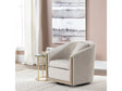 Bennett Beige/Brown Swivel Accent Chair by Crestview at Eve Furniture