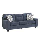 Bennett Blue Sofa by Homelegance at Eve Furniture