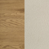 Bennett Cream and Light Oak 62-inch Eastern King Upholstered Panel Bed by Coaster at Eve Furniture