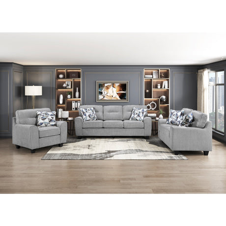 Bennett Gray Living Room Set by Homelegance at Eve Furniture