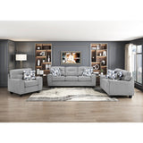 Bennett Gray Sofa by Homelegance at Eve Furniture