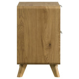 Bennett Light Oak 2-drawer Bedroom Nightstand Bedside Table by Coaster at Eve Furniture