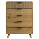 Bennett Light Oak 5-drawer Bedroom Chest of Drawers by Coaster at Eve Furniture