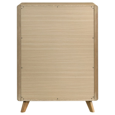 Bennett Light Oak 5-drawer Bedroom Chest of Drawers by Coaster at Eve Furniture