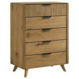 Bennett Light Oak 5-piece Eastern King Bedroom Set by Coaster at Eve Furniture