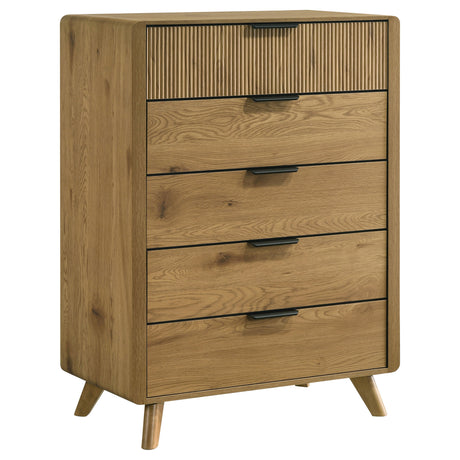 Bennett Light Oak 5-piece Eastern King Bedroom Set by Coaster at Eve Furniture