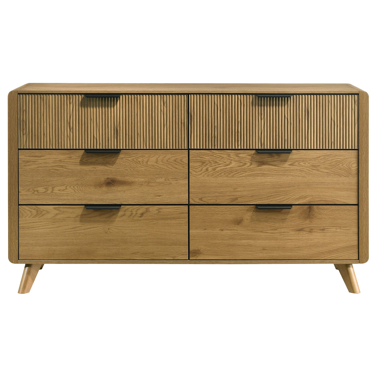 Bennett Light Oak 6-drawer Bedroom Dresser Cabinet by Coaster at Eve Furniture