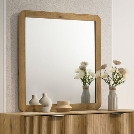 Bennett Light Oak Bedroom Dresser Mirror by Coaster at Eve Furniture