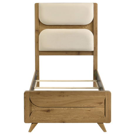 Bennett Light Oak / Cream Twin Bed by Coaster at Eve Furniture