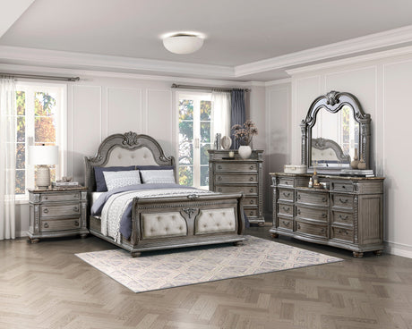 Bennington Gray Nightstand by Homelegance at Eve Furniture