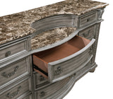 Bennington Gray Upholstered Sleigh Bedroom Set by Homelegance at Eve Furniture