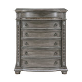 Bennington Gray Upholstered Sleigh Bedroom Set by Homelegance at Eve Furniture