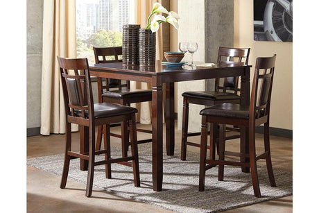 Bennox Counter Height Dining Table and 4 Bar Stools by Ashley at Eve Furniture