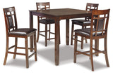 Bennox Counter Height Dining Table and 4 Bar Stools by Ashley at Eve Furniture