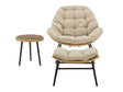 Benson 3-Piece Patio Rocking Chair with Ottoman and Table in Cream by Manhattan Comfort at Eve Furniture