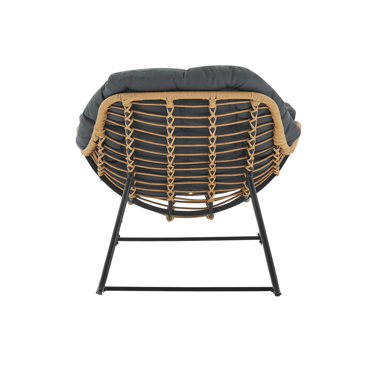 Benson 6-Piece Patio Rocking Chair Set with Ottomans and Tables in Grey by Manhattan Comfort at Eve Furniture