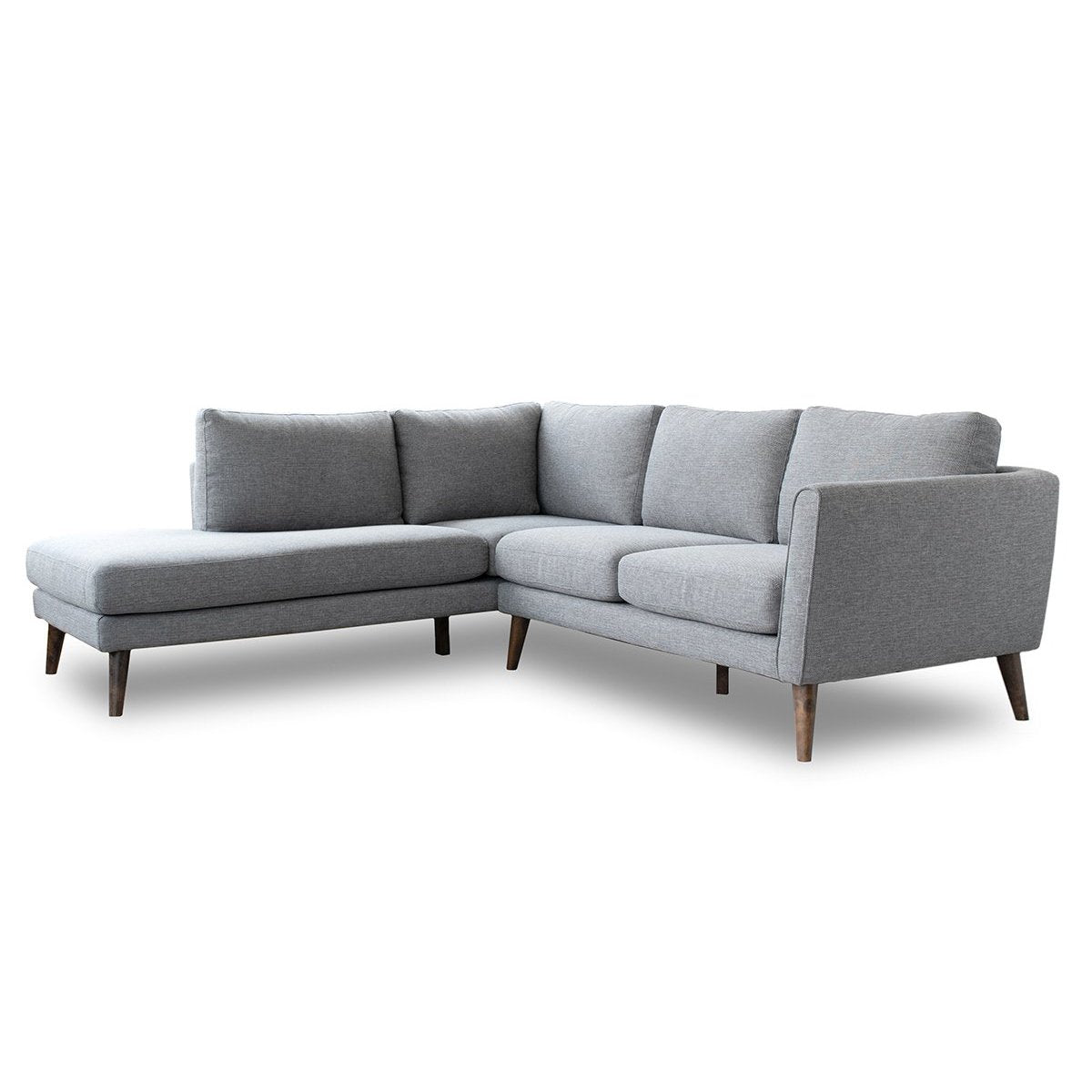Benson Grey Fabric Sectional Sofa Left Facing Chaise by Ashcroft Furniture at Eve Furniture
