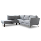 Benson Grey Fabric Sectional Sofa Left Facing Chaise by Ashcroft Furniture at Eve Furniture