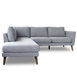 Benson Grey Fabric Sectional Sofa Left Facing Chaise by Ashcroft Furniture at Eve Furniture