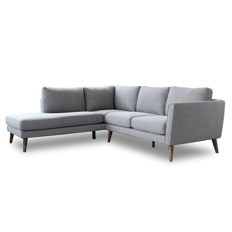 Benson Grey Fabric Sectional Sofa Left Facing Chaise by Ashcroft Furniture at Eve Furniture