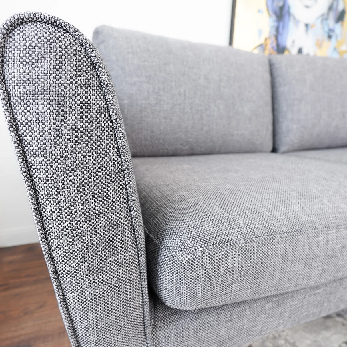 Benson Grey Fabric Sectional Sofa Right Facing Chaise by Ashcroft Furniture at Eve Furniture